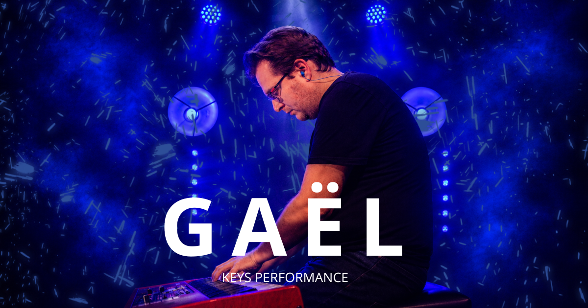 Portrait de Gaël, claviériste de F•L•O•Y•D