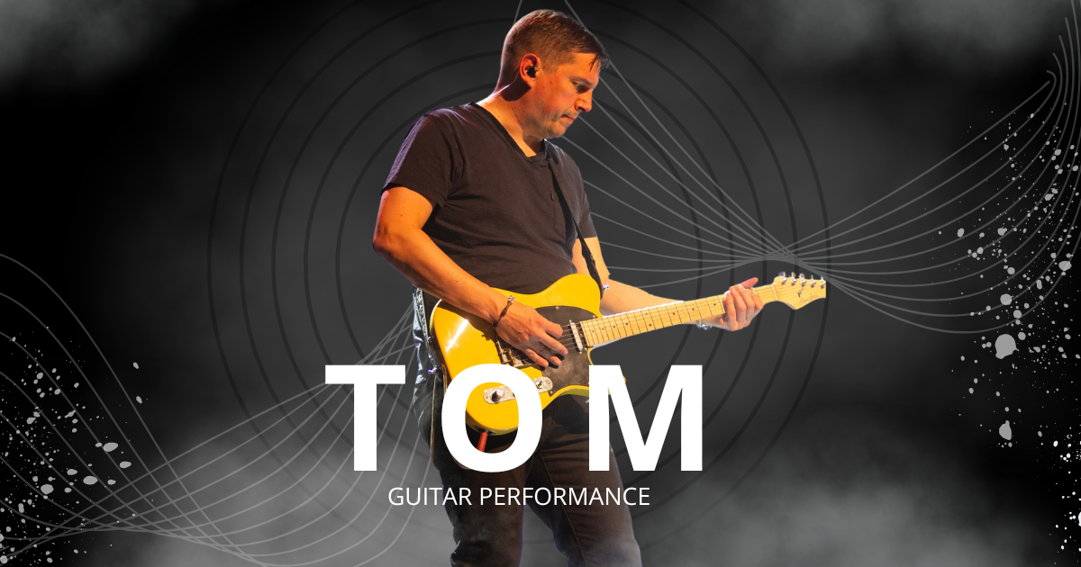 Portrait de Tom, guitariste de F•L•O•Y•D